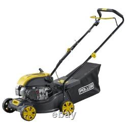 149cc 4-Stroke Petrol Push Lawn Mower with 41cm Cutting Width and 45L Grass Bag