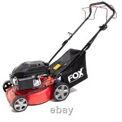 16 / 40cm Petrol Lawn Mower Self-Propelled Recoil Fox 139cc 40L Lawnmower