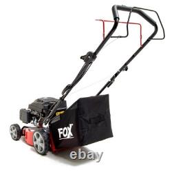 16 / 40cm Petrol Lawn Mower Self-Propelled Recoil Fox 139cc 40L Lawnmower