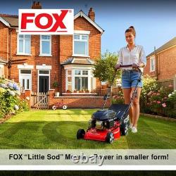 16 / 40cm Petrol Lawn Mower Self-Propelled Recoil Fox 139cc 40L Lawnmower