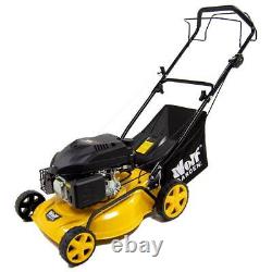 17 Petrol Lawn Mower Self Propelled Recoil Start 430mm Wolf Garden 139cc 4HP