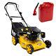 17 Petrol Lawn Mower Self Propelled Wolf Recoil Start 430mm & Jerry Can