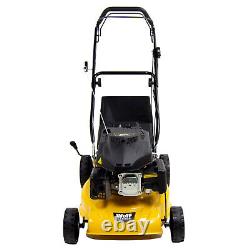 17 Petrol Lawn Mower Self Propelled Wolf Recoil Start 430mm & Jerry Can