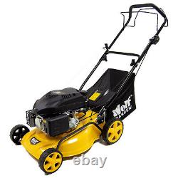 17 Petrol Lawn Mower Self Propelled Wolf Recoil Start 430mm & Jerry Can