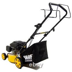 17 Petrol Lawn Mower Self Propelled Wolf Recoil Start 430mm & Jerry Can