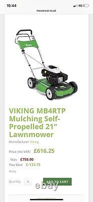 2013 Viking mb4 rtp lawnmover In Good Used Condition 21 Inch Deck