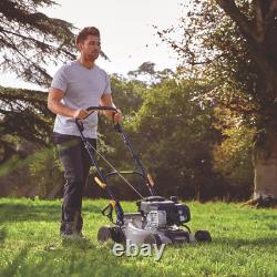 41cm Self-Propelled Petrol Lawn Mower, 125cc OHV, Mulching & Grass Collector