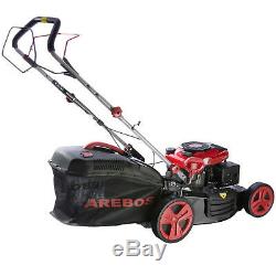 AREBOS Self-Propelled Petrol Lawnmower Rotary Lawn Mower 4.1 HP 159cc