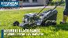 All New Hyundai Black Lawnmowers Powerful Modern Petrol Lawnmowers By Hyundai