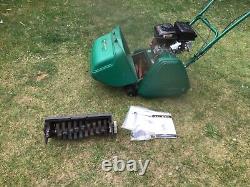 Allett Classic 14L Cylinder Mower Self Propelled c/w Grass Box, Scarifier, Tools