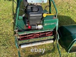 Atco Royale 24E I/C Petrol Cylinder mower with auto-steer trailing seat 6.5hp