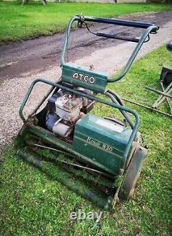 Atco Royale 30B self propelled petrol lawn mower rear roller with ride on seat