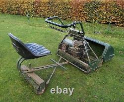 Atco Royale 30B self propelled petrol lawn mower rear roller with ride on seat