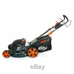 BMC 21 525mm ELECTRIC START Self Propelled WOLF 6.5HP Petrol Lawn Mower Mulch