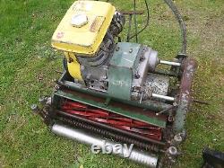 BUNTON TSUCHIYA 22 INCH GREENS MOWER WITH VERTICUT cricket wicket proffesional