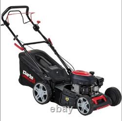CLARKE LAWNMOWER PETROL SELF PROPELLED WITH RECOIL START LANDSCAPER CSP46LM 46cm
