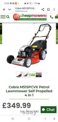COBRA M51SPC VX 20 Self Propelled Mulching Lawn Mower Petrol NEW 2025 Model