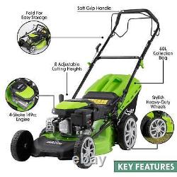 Dellonda 144cc 18/46cm Self-Propelled Petrol Lawnmower 4-Stroke