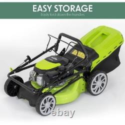 Dellonda 144cc 18/46cm Self-Propelled Petrol Lawnmower 4-Stroke