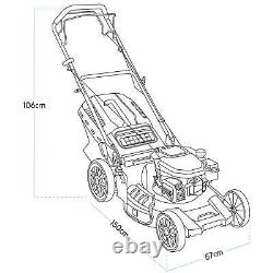 Dellonda 170cc 20/51cm Self-Propelled Petrol Lawnmower 4-Stroke