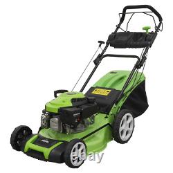 Dellonda Self-Propelled Petrol Lawnmower 144cc 18/46cm Refurbished Grade A