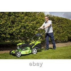 Dellonda Self Propelled Petrol Lawnmower Grass Cutter 144cc 18 4-Stroke DG101