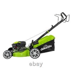 Dellonda Self Propelled Petrol Lawnmower Grass Cutter 144cc 4-Stroke DG101
