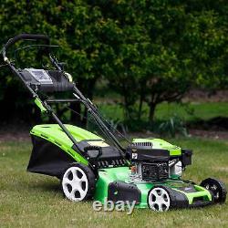 Dellonda Self-Propelled Petrol Lawnmower Grass Cutter 149cc 18/46cm 4-Stroke