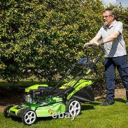 Dellonda Self-Propelled Petrol Lawnmower Grass Cutter 149cc 18/46cm 4-Stroke