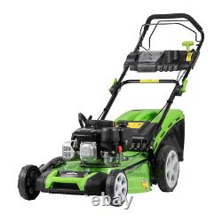 Dellonda Self-Propelled Petrol Lawnmower Grass Cutter 171cc 20/51cm 4-Stroke