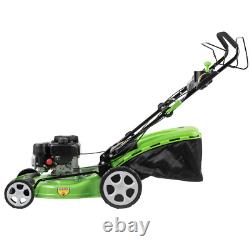 Dellonda Self-Propelled Petrol Lawnmower Grass Cutter 171cc 20/51cm 4-Stroke