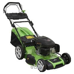 Dellonda Self Propelled Petrol Lawnmower Grass Cutter 171cc 4-Stroke DG102