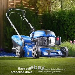 Effortless Self-Propelled Petrol Lawnmower 17 Cutting Width, 45L Collector