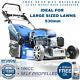 Electric Start Self Propelled Rear Roller Petrol Lawnmower 21 53cm Lawn Mower