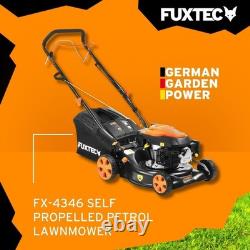 FX-RM4346 Self Propelled Petrol Lawn Mower 42cm Cutting Width, 3.5HP 4-Stro