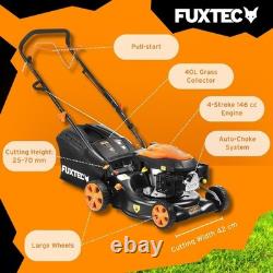 FX-RM4346 Self Propelled Petrol Lawn Mower 42cm Cutting Width, 3.5HP 4-Stro