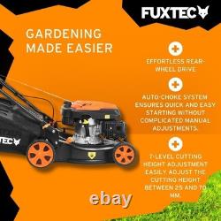 FX-RM4346 Self Propelled Petrol Lawn Mower 42cm Cutting Width, 3.5HP 4-Stro