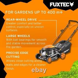 FX-RM4346 Self Propelled Petrol Lawn Mower 42cm Cutting Width, 3.5HP 4-Stro