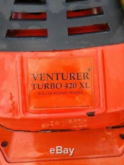 Flymo Venturer Turbo 420 XL Petrol Self Propelled Lawn Mower Good Condition