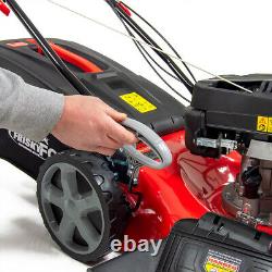 Frisky Fox Lawn Mower Petrol Self Propelled Lawnmower Electric Start 53cm 21