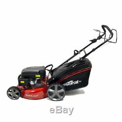 Frisky Fox Petrol Lawn Mower 20 / 51cm 4in1 QUAD-CUT SELF PROPELLED 173cc