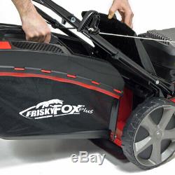 Frisky Fox Petrol Lawn Mower 20 / 51cm 4in1 QUAD-CUT SELF PROPELLED 173cc