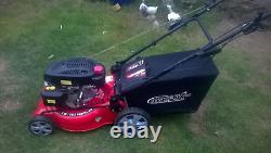 FriskyFox Petrol Self Propelled Lawn Mower 19 Cut