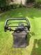 Hayter 48 lawnmower, self-propelled, electric start with rear roller. Working