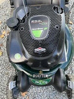 Hayter R53S Recycling lawn mower Self Propelled Electric Start Mulch & Collect