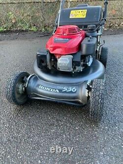 Honda HRH 536 PRO 4 Wheel Hydrostatic BBC Petrol Lawnmower with Grass Bag