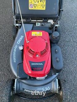 Honda HRH 536 PRO 4 Wheel Hydrostatic BBC Petrol Lawnmower with Grass Bag