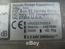 Honda HRX537 HXEA Self Propelled Hydrostatic Petrol lawnmower 21 CUT Mower 2008