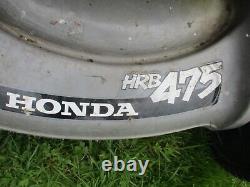 Honda Hrb475 Self Propelled Rotary Petrol Mower + Grass Box