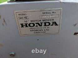 Honda self propelled cylinder mower